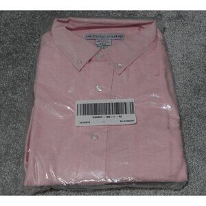 Irvine Park Shirt Men's Size 17 Pink Long Sleeve Button Down Collared Casual